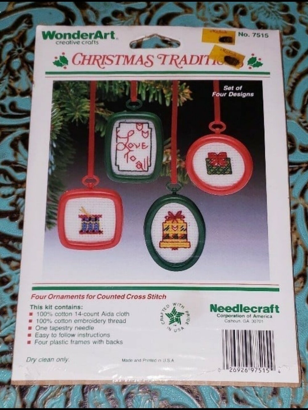 Wonder Art Creative Crafts Christmas Cross-Stitch Ornament Kit